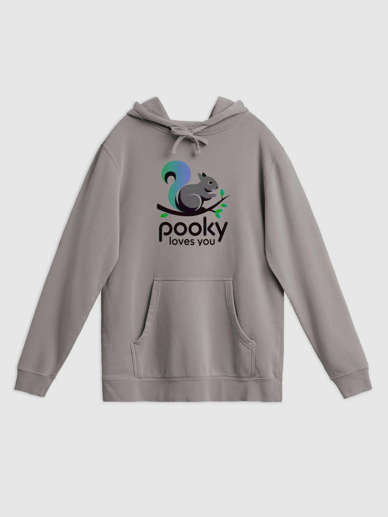 Super Premium Hoodie: Pooky Loves You, Simplistic beauty on branch. product image (1)