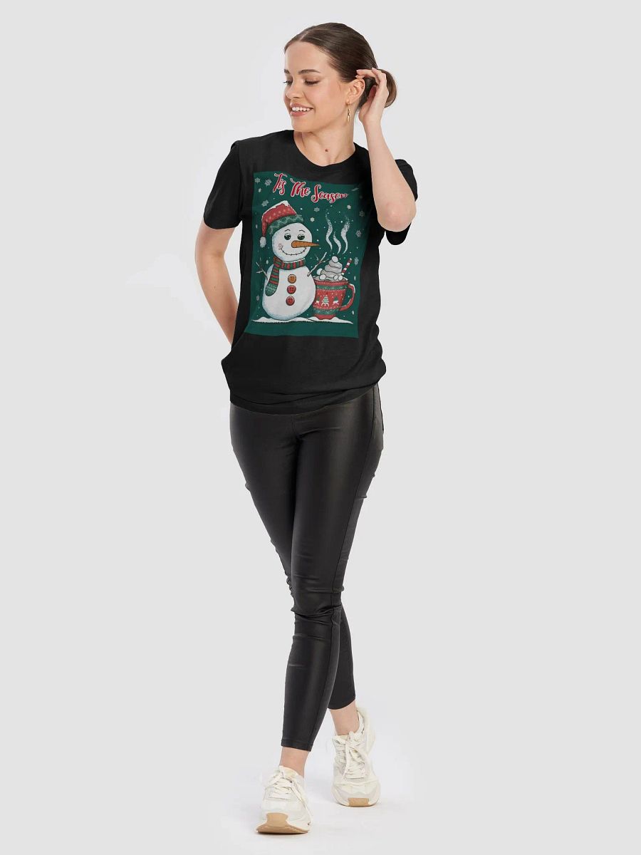 'Tis the Season Snowman Christmas Unisex T-shirt for men and women product image (40)