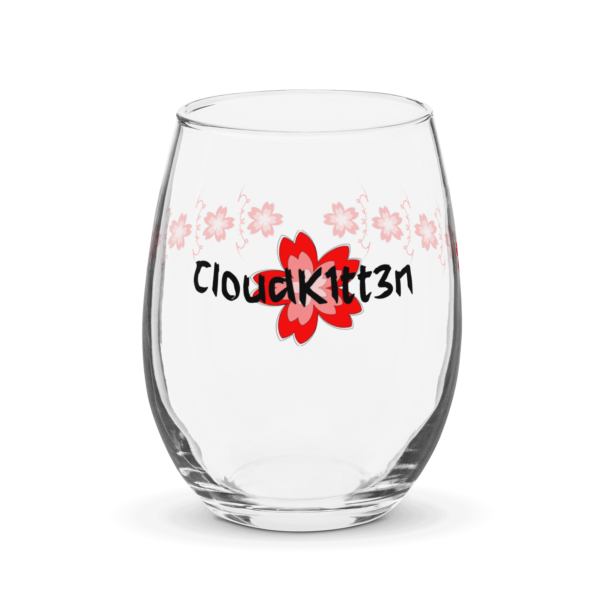 Sakura Logo Stemless Wine Glass product image (1)
