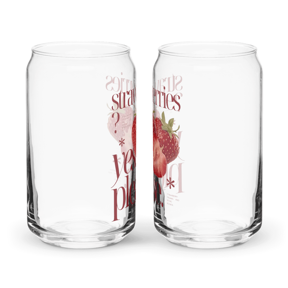 Retro 'Strawberries, Yes Please' Glassware Set product image (11)