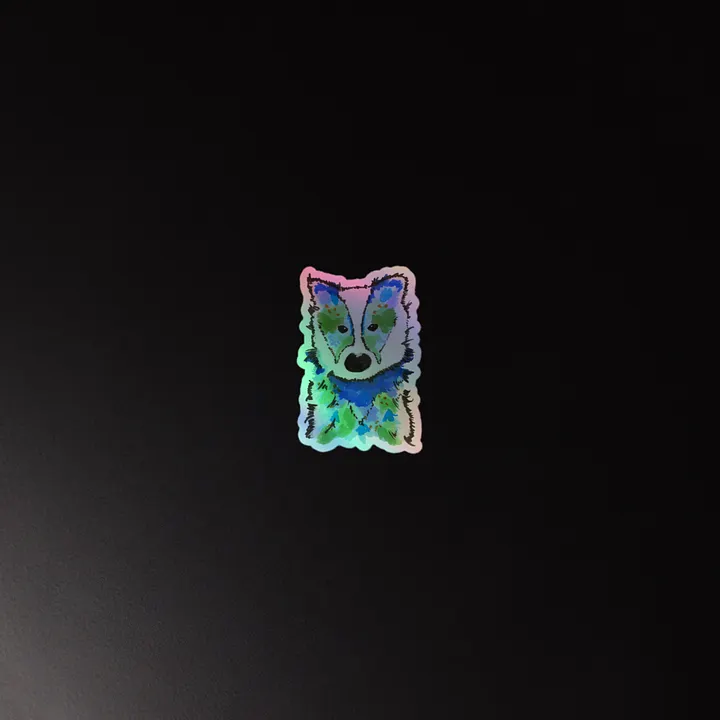 Honey Badger Holographic Sticker product image (2)