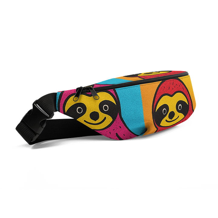 Modern Art Sloths Fanny Pack (Waist Bag) product image (2)