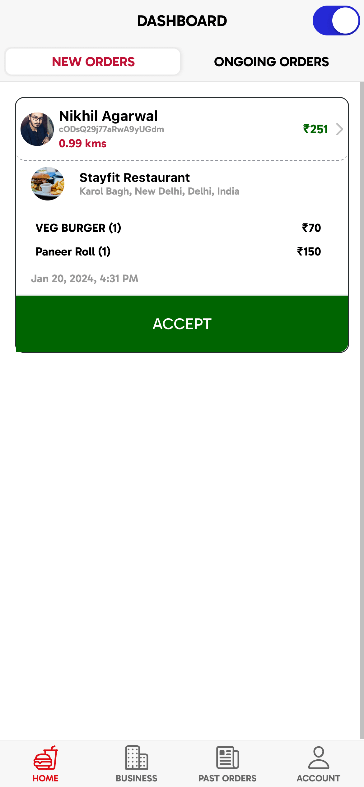 Ionic 8+ Rider Food Delivery App UI Template product image (8)