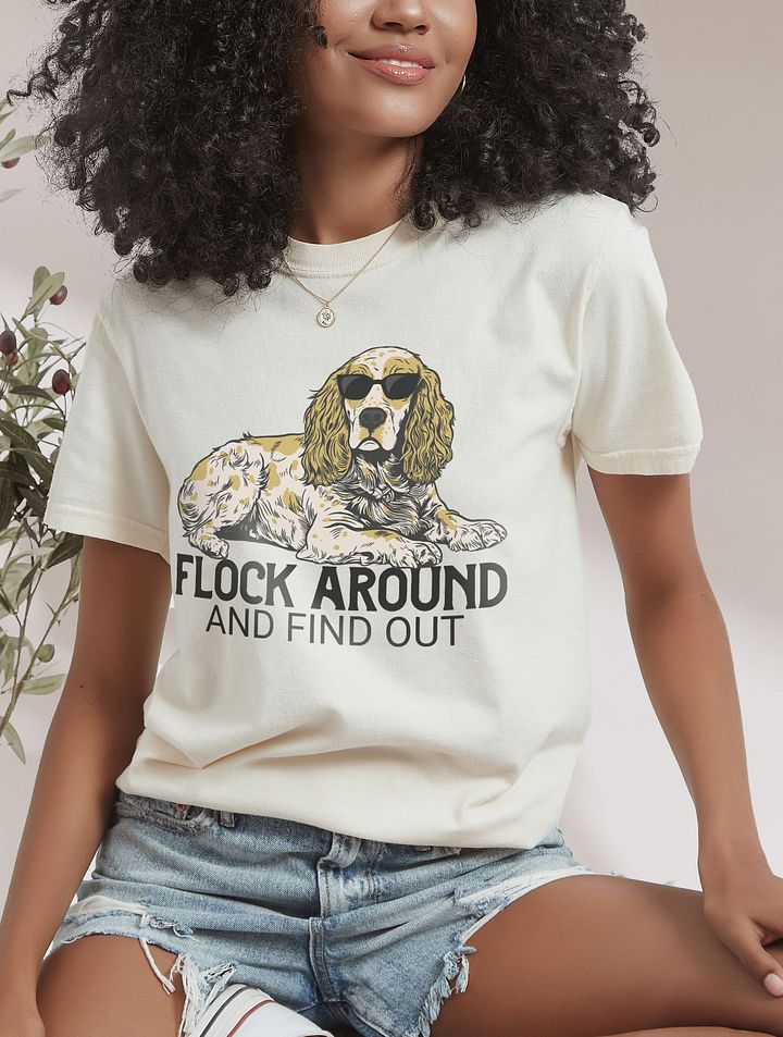 Flock Around and Find Out T-Shirt of a Cocker Spaniel(Lemon Roan) | Funny T-Shirt for Hunting Dog Paw-rents product image (25)