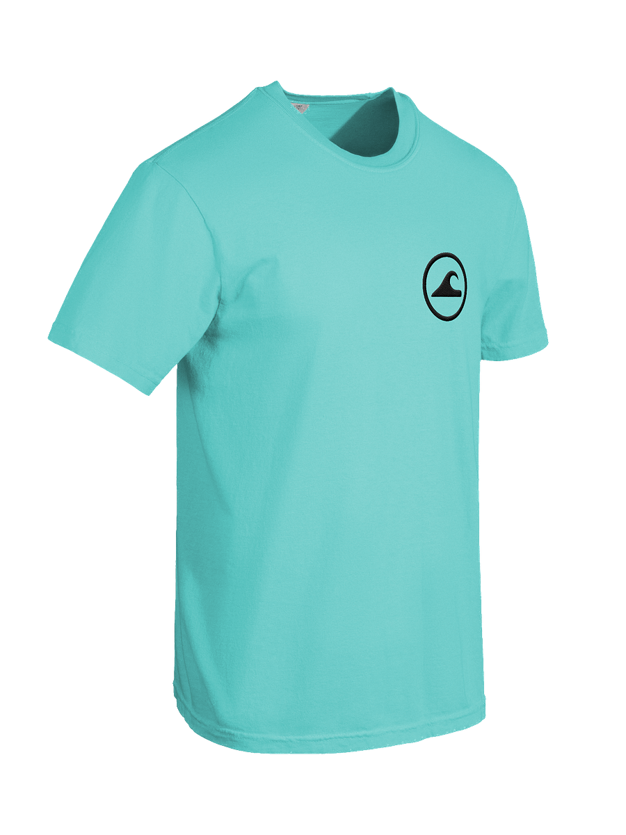 Embroidered Wave Rider Comfort Colors Garment-Dyed Heavyweight T-Shirt (Black-on-Color) product image (29)
