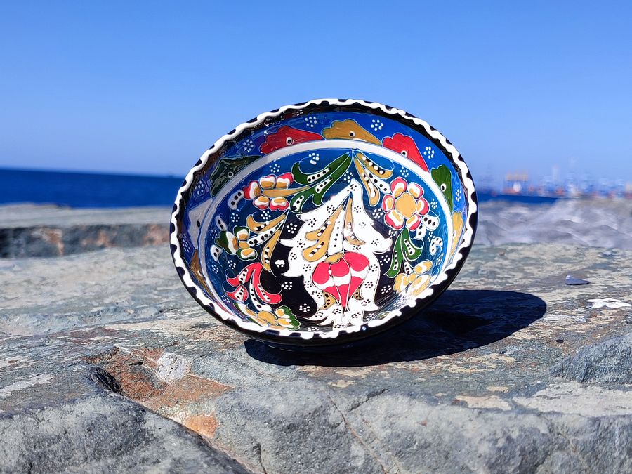 Handcrafted 12cm Ceramic Bowl – Unique Artisanal Pottery for Home Decor product image (5)