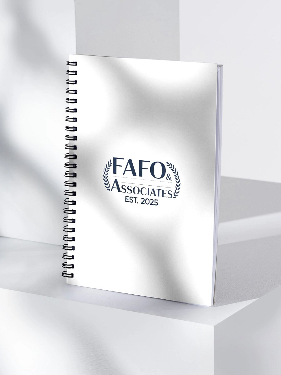 FAFO Dotted Spiral Notebook product image (4)