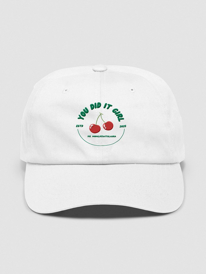 You Did it Girl Cherries Cap - Green/White product image (1)