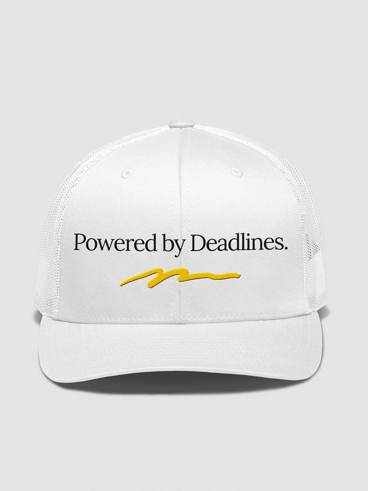 Powered by Deadlines Trucker Hat product image (1)
