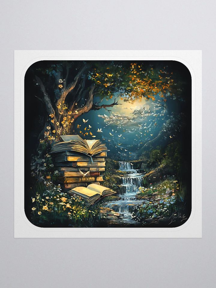 Books By The Stream Sticker product image (1)