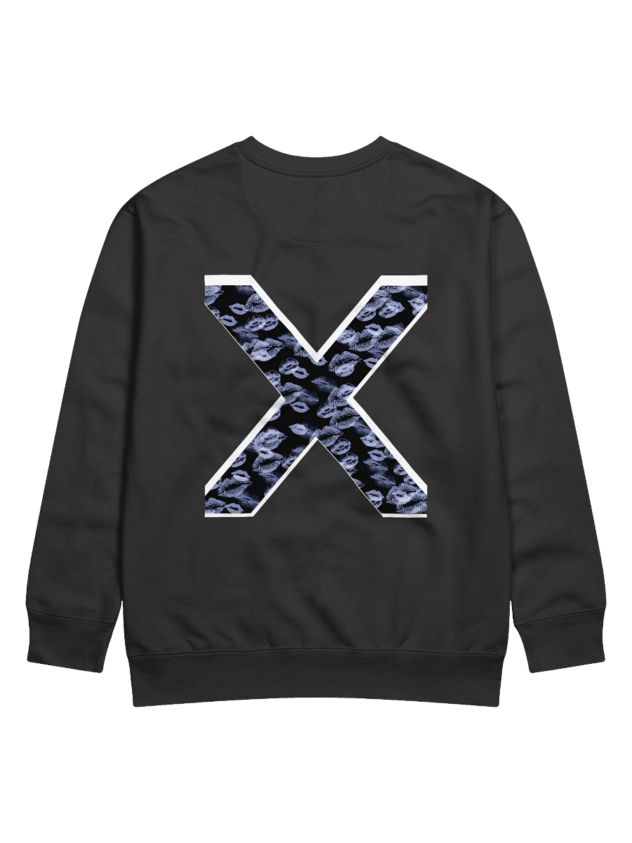 Black X Light Blue Lipstick Kisses | Crewneck product image (1)