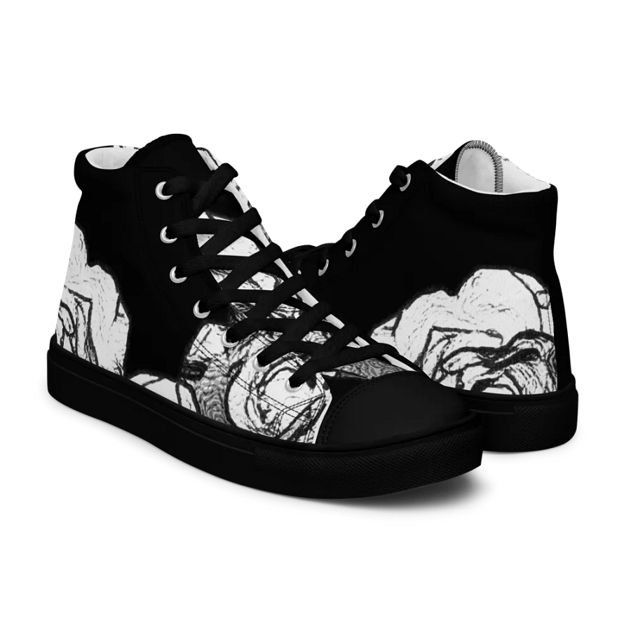 White roses High Top Canvas Shoes (womens) product image (7)