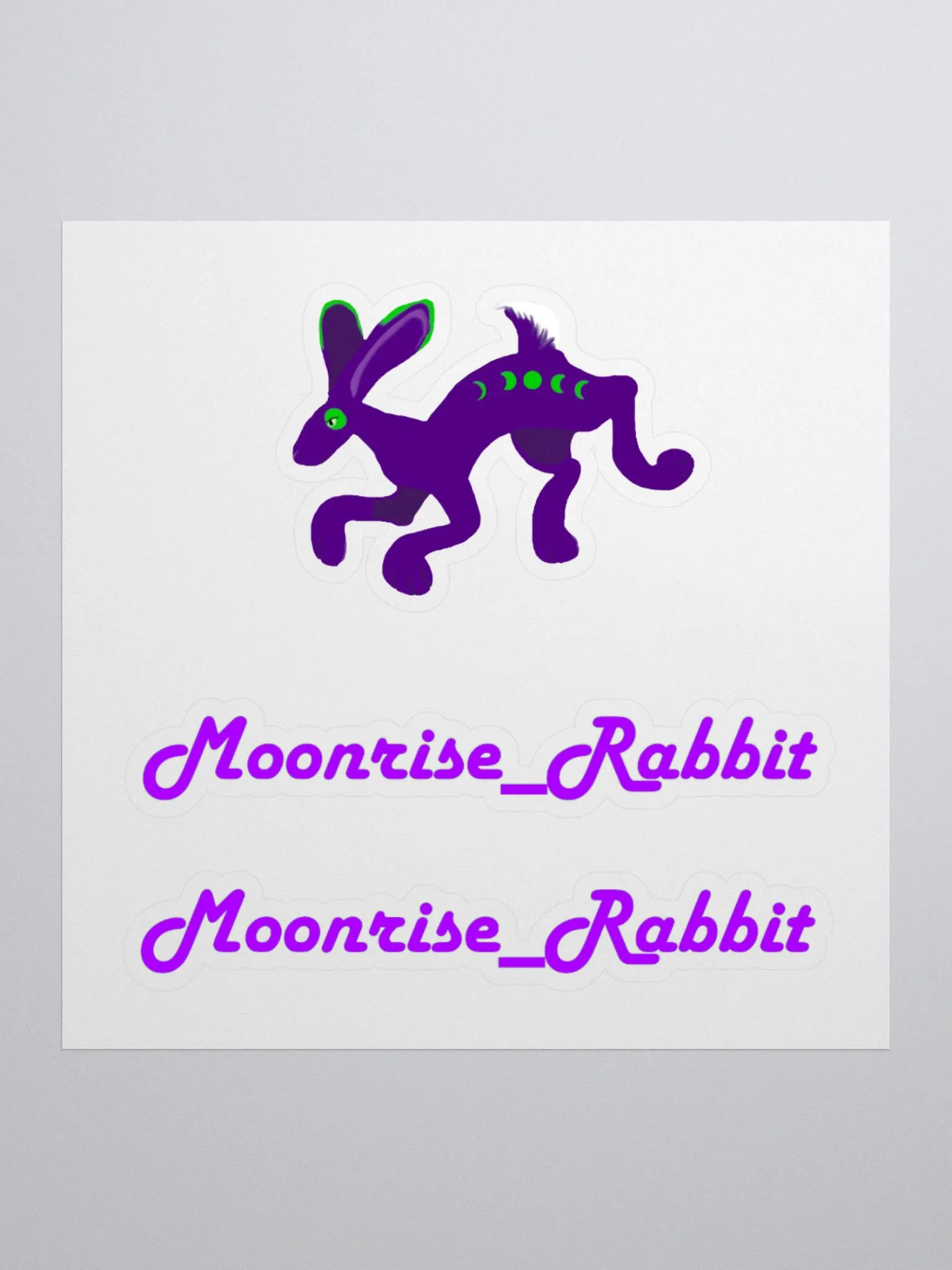 Moonrise Rabbit Brand Sticker product image (1)