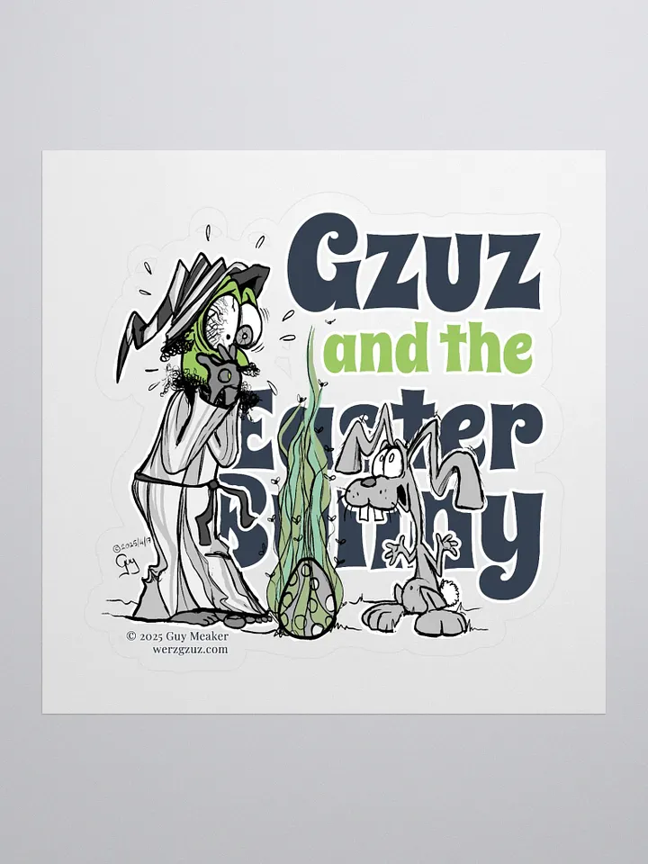 Whimsical Kiss Cut Stickers - Gzuz and the Easter Bunny product image (1)