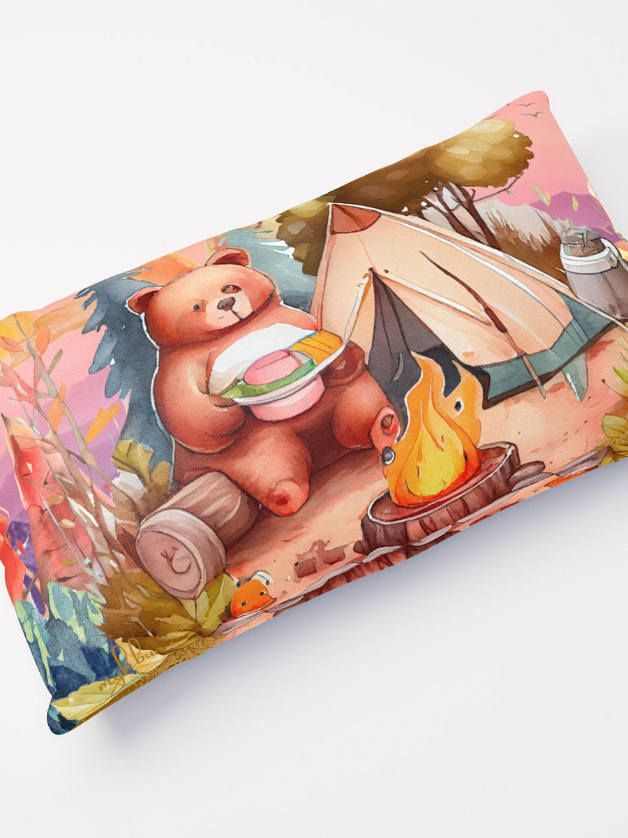 Camping Bear Throw Pillow product image (4)