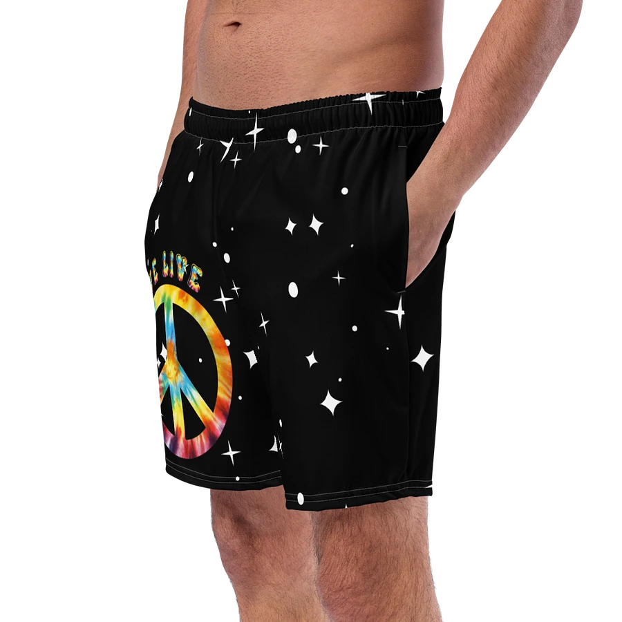 Peace and Love among the stars swim trunks product image (10)