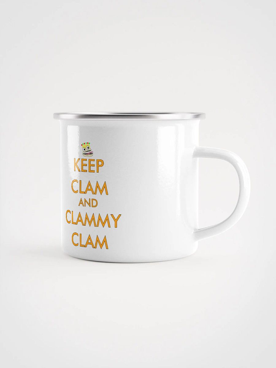 Keep Clam and Clammy Clam Enamel Mug product image (2)