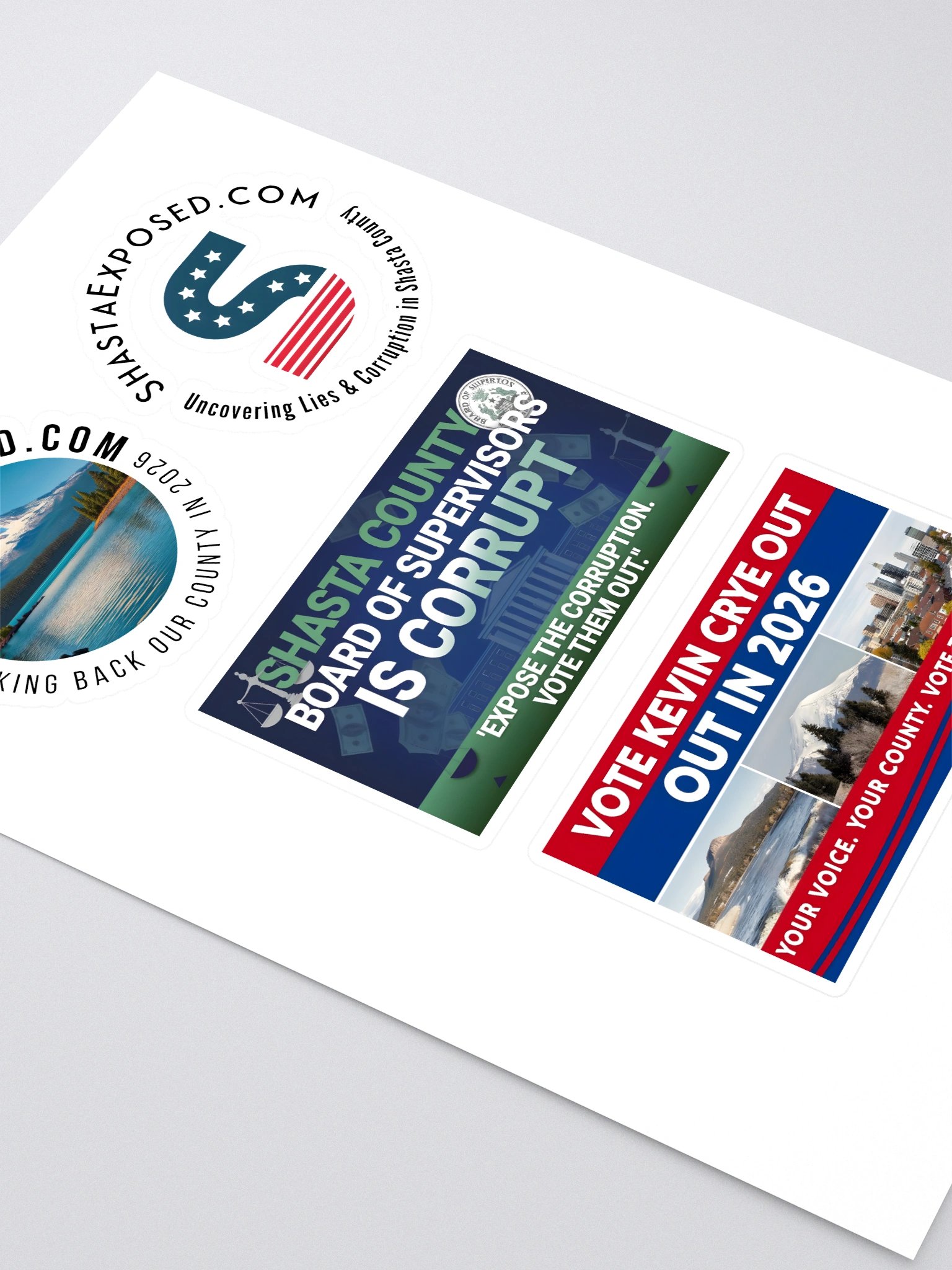 Shasta County Activist Sticker Pack product image (2)