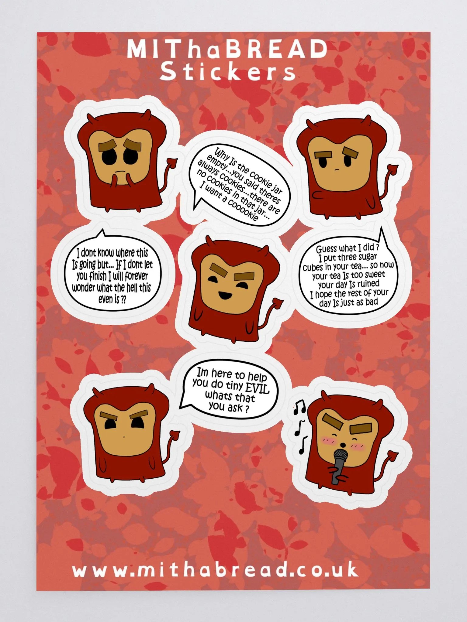 Devil Bread Sticker Sheet product image (3)
