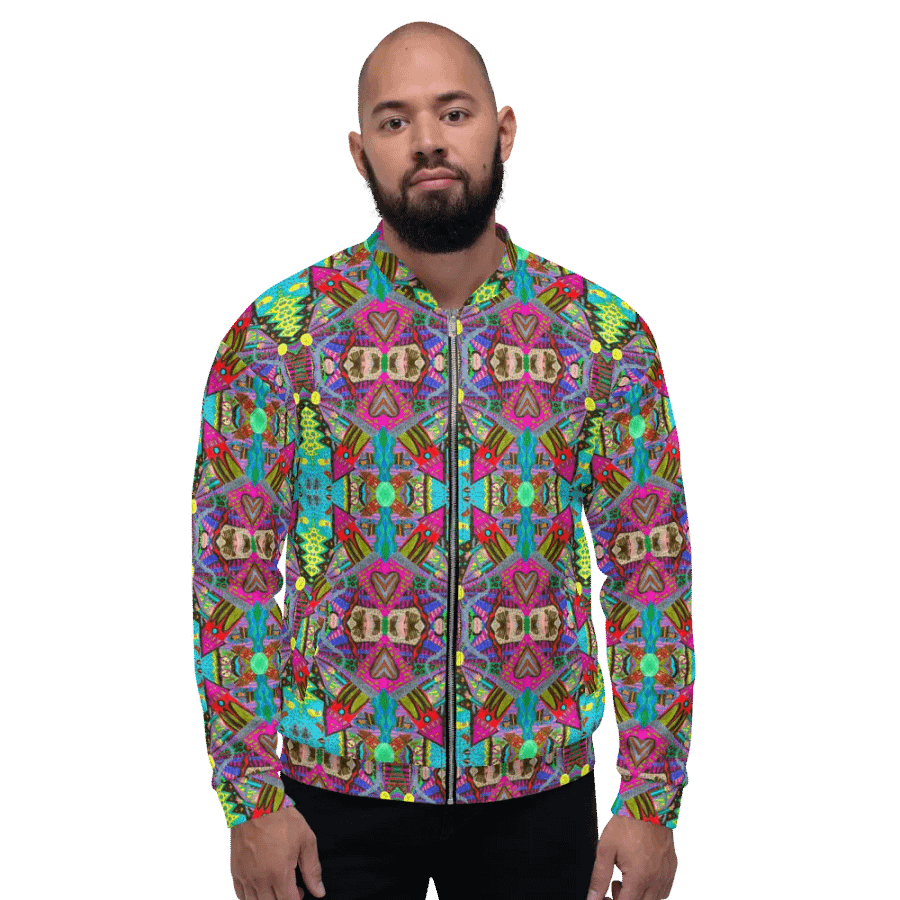 Abstract Tower Moment Unisex Bomber Jacket product image (12)