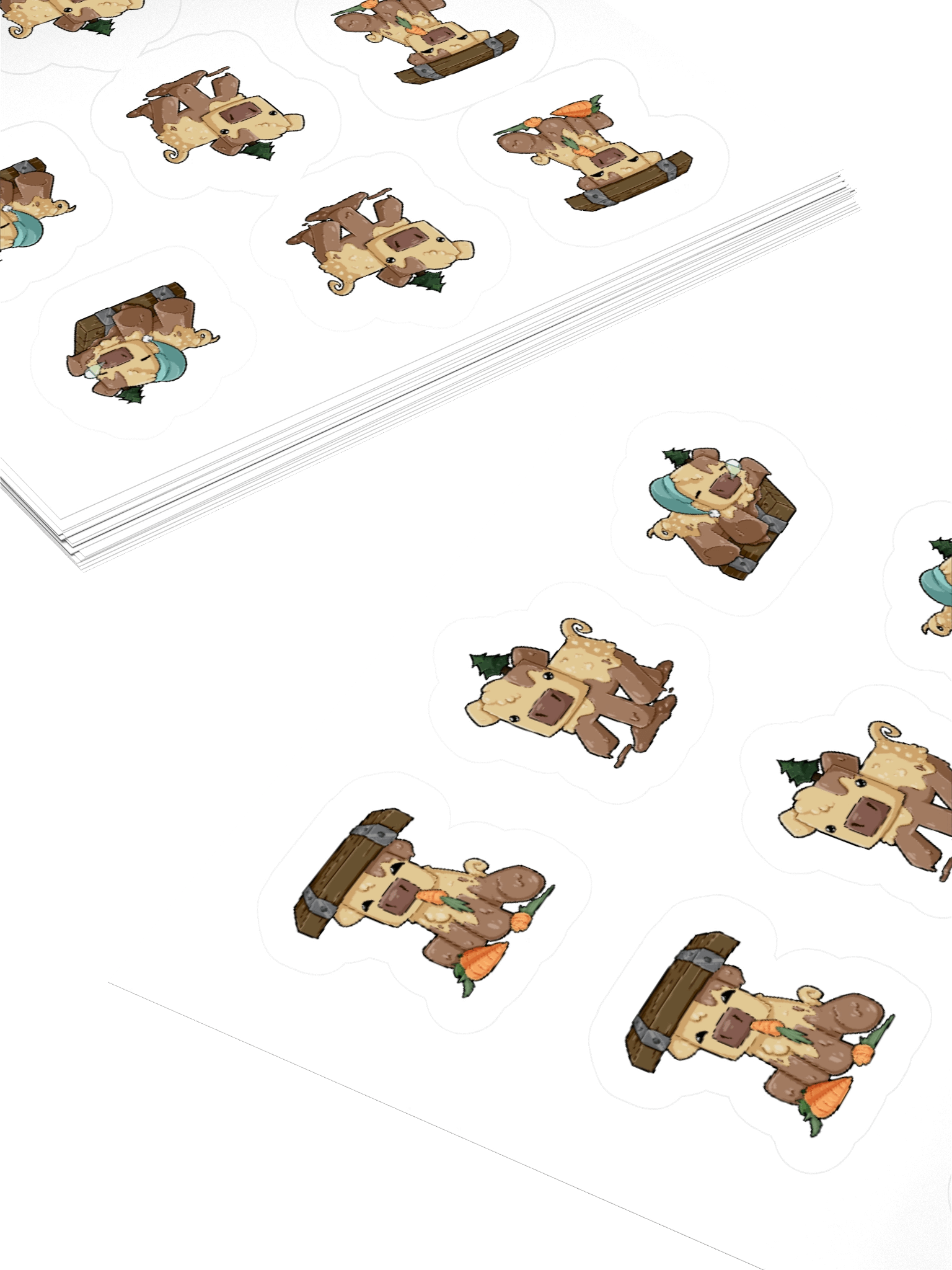 Floor Pig Variety Sheet - x9 stickers product image (10)