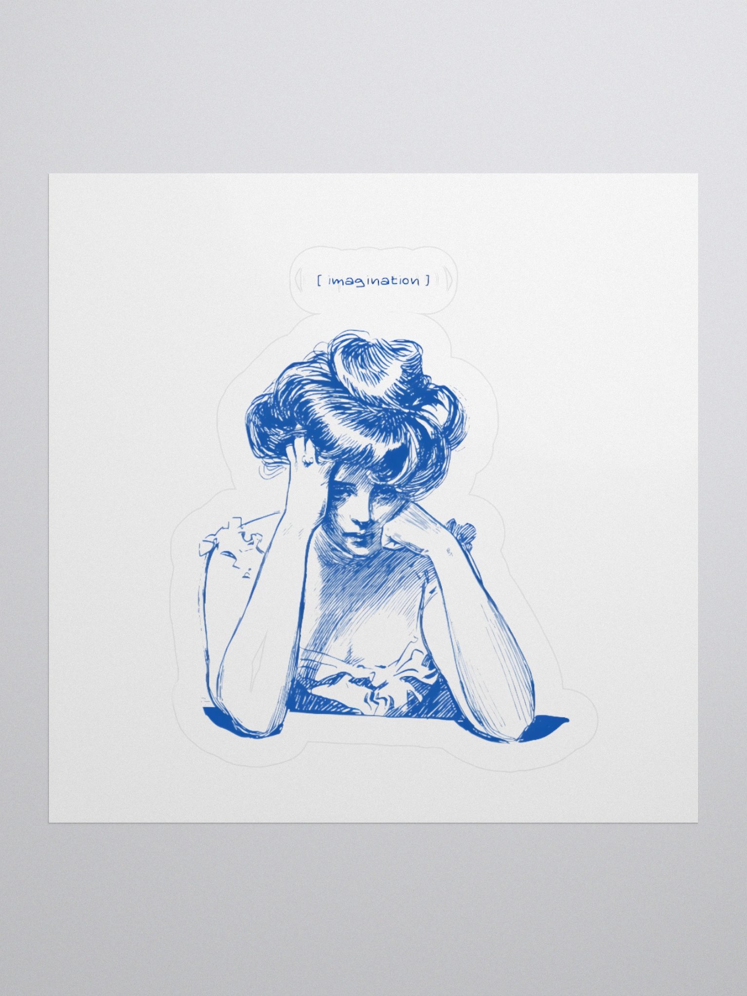 Thinking Girl | Sticker product image (4)