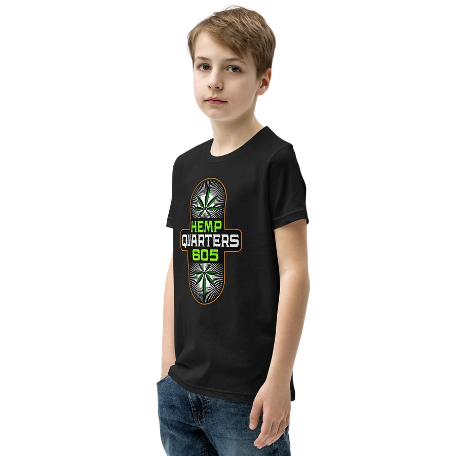 Hemp Quarters Kid's Black Front/Back T-Shirt product image (5)