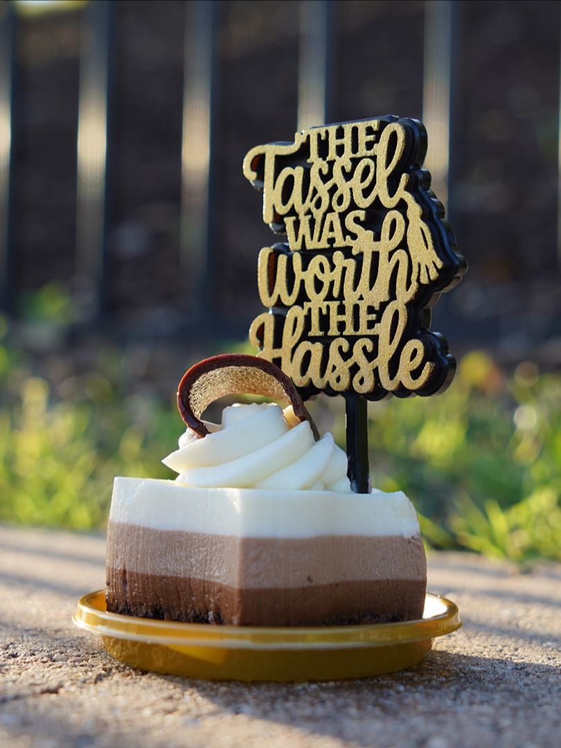 The Tassel Was Worth the Hassle - Graduation Topper - Laser Cut Design File product image (8)
