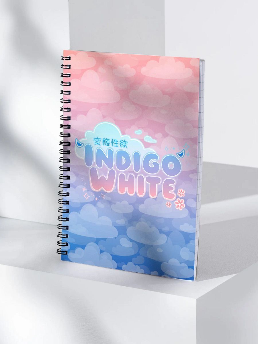 Indigo White Logo Notebook product image (3)