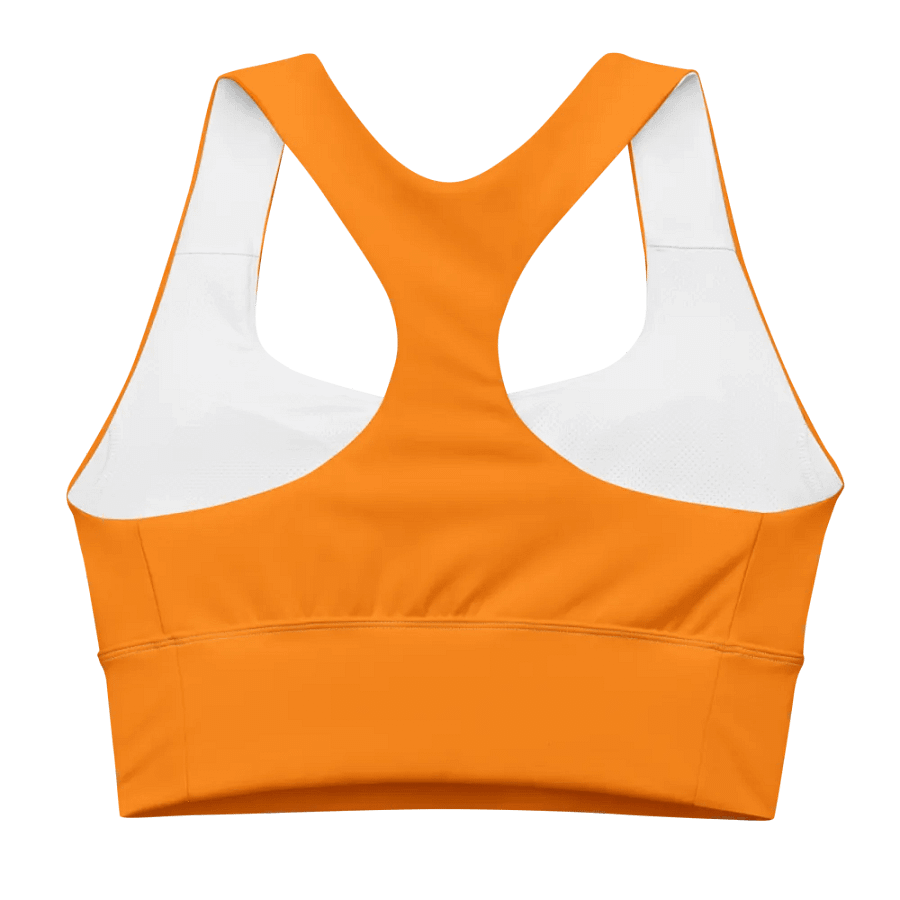 Plain Color Orange Sports Bra product image (6)