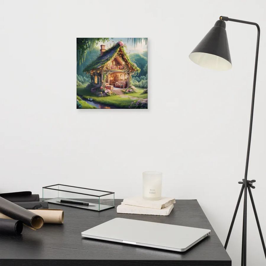 Watercolour Fairy House Art - v13 product image (11)