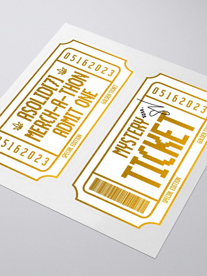 Limited Edition Golden Mystery Ticket product image (6)