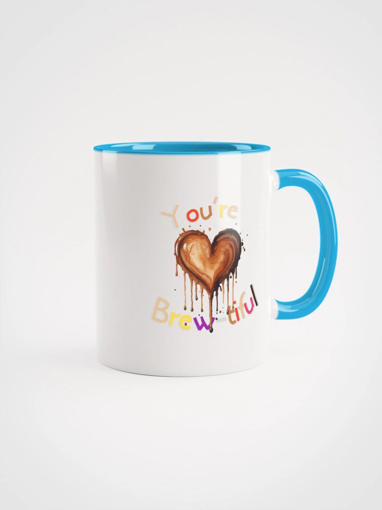 You're Brew-tiful Ceramic Mug with Color Inside product image (1)