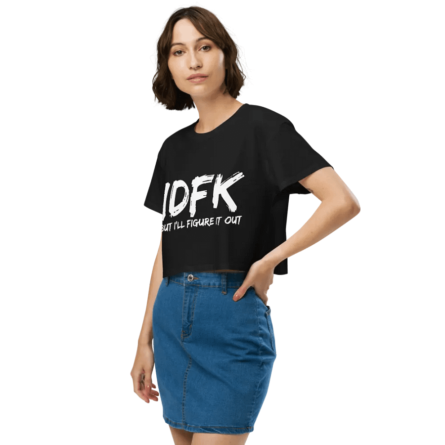 IDFK Black & White Premium Crop Top product image (8)
