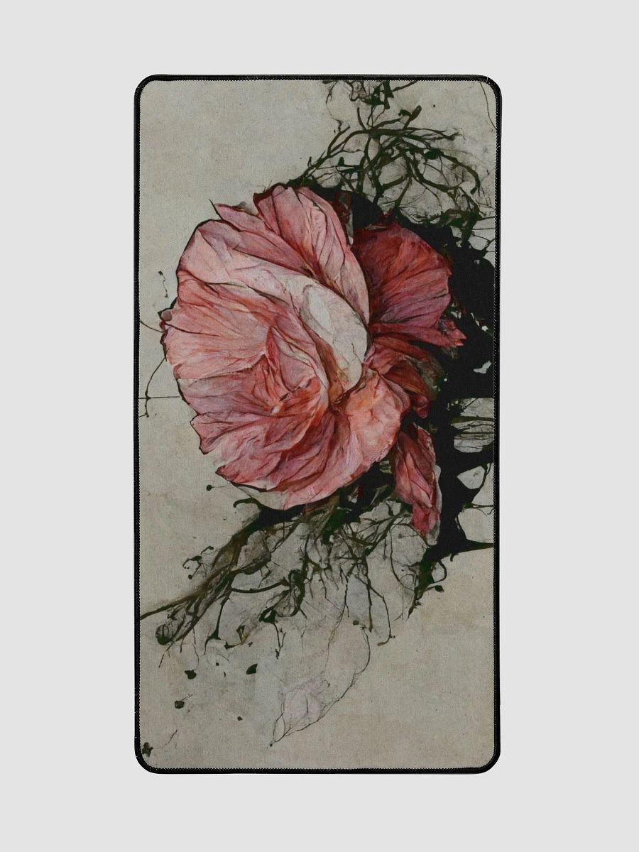 lone rose Desk Mat product image (2)