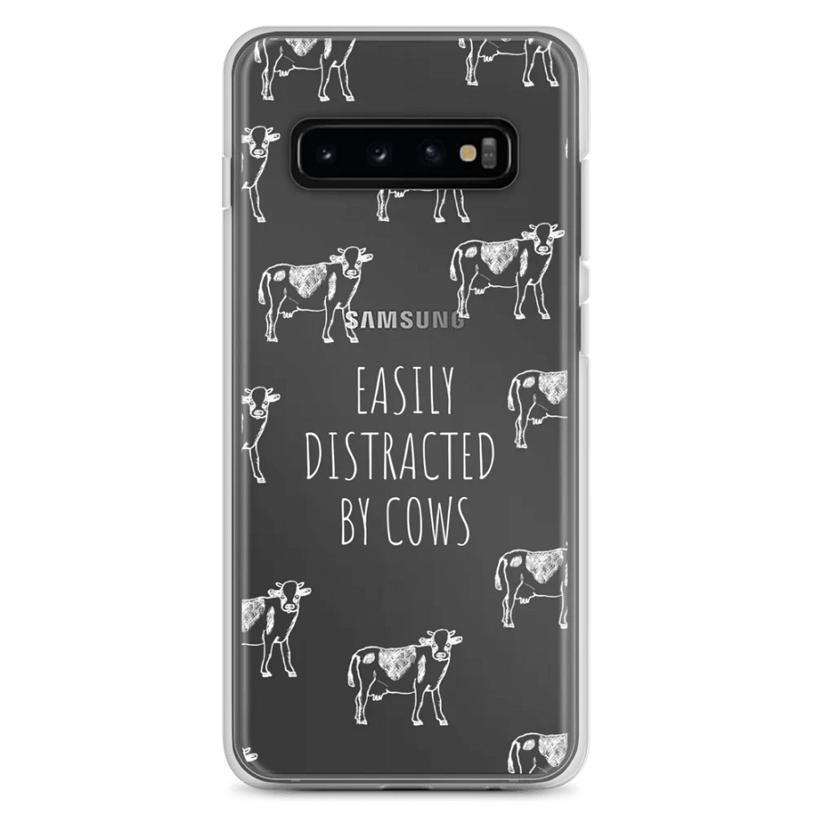 "Easily distracted by cows" clear case for Samsung® product image (7)
