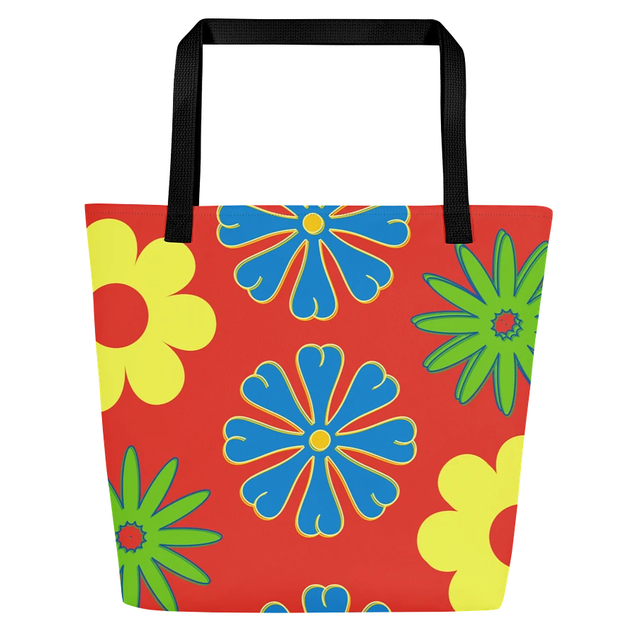 Bright and Whimsy Flowered Tote Bag product image (1)