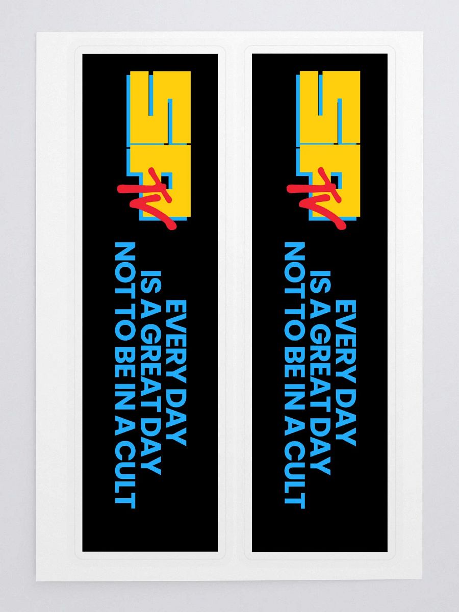 Bumper Sticker - Every day - blue on black product image (3)