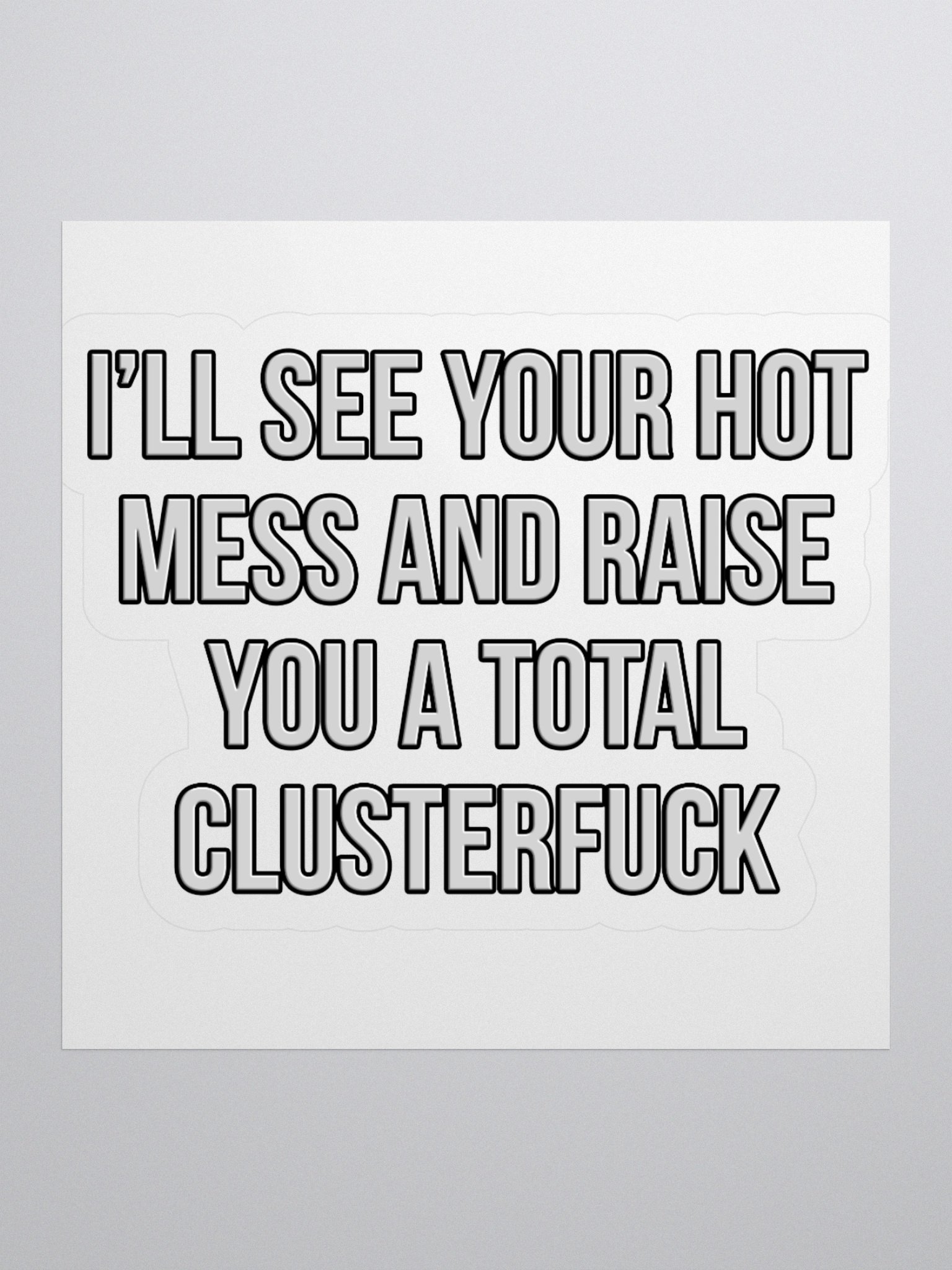 nope snark - raise sticker product image (1)