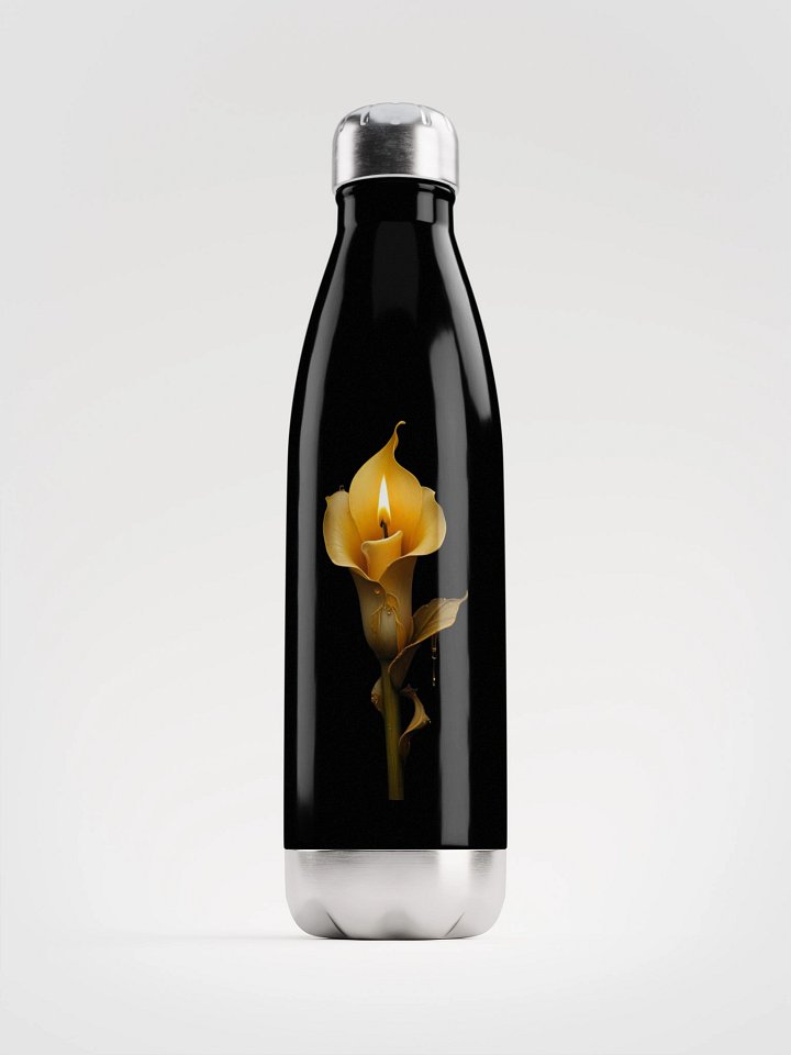 Calla Lily Flame Candle Stainless Steel Water Bottle product image (1)