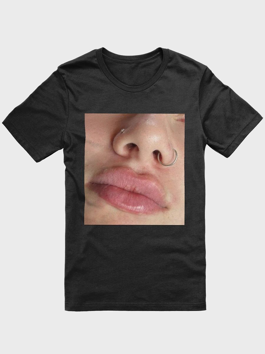 Women's Organic Cotton T-Shirt featuring a vibrant "Rasili Lips" print—a perfect blend of style, comfort, and sustainability product image (7)
