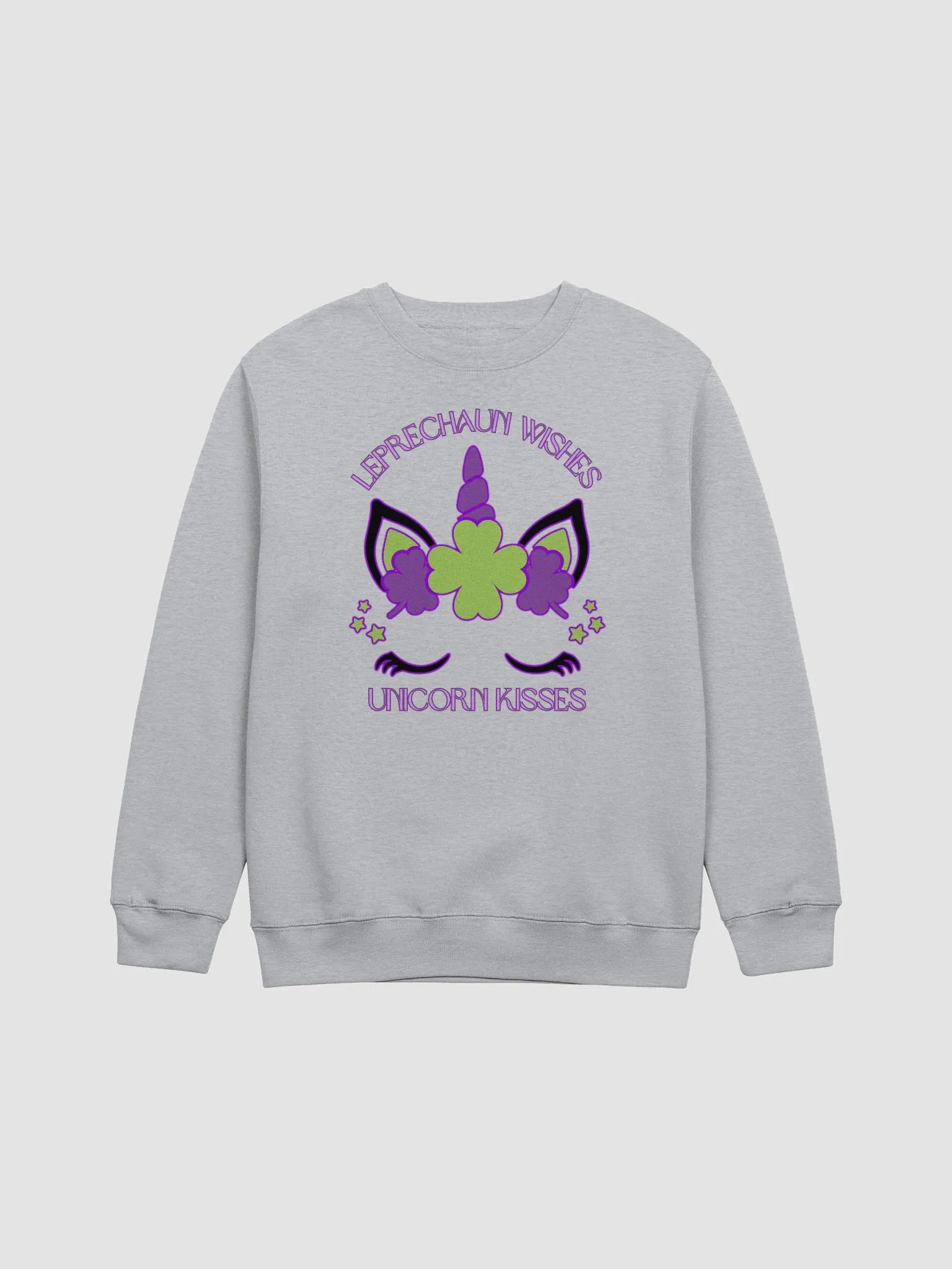 Leprechaun Wishes & Unicorn Kisses Premium Crewneck Sweatshirt product image (5)