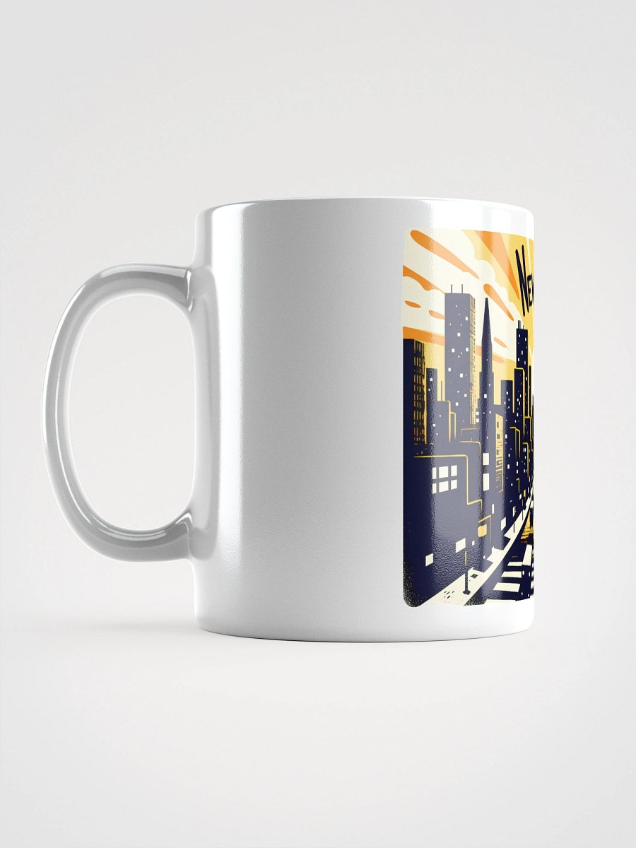 Vintage New York Cityscape Art Print Glossy Mug product image (1)