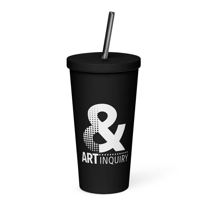 Art & Inquiry Dark Insulated Tumbler + Straw product image (2)