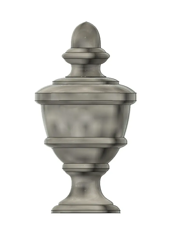 Cemetery Urn V2 3D Model product image (1)