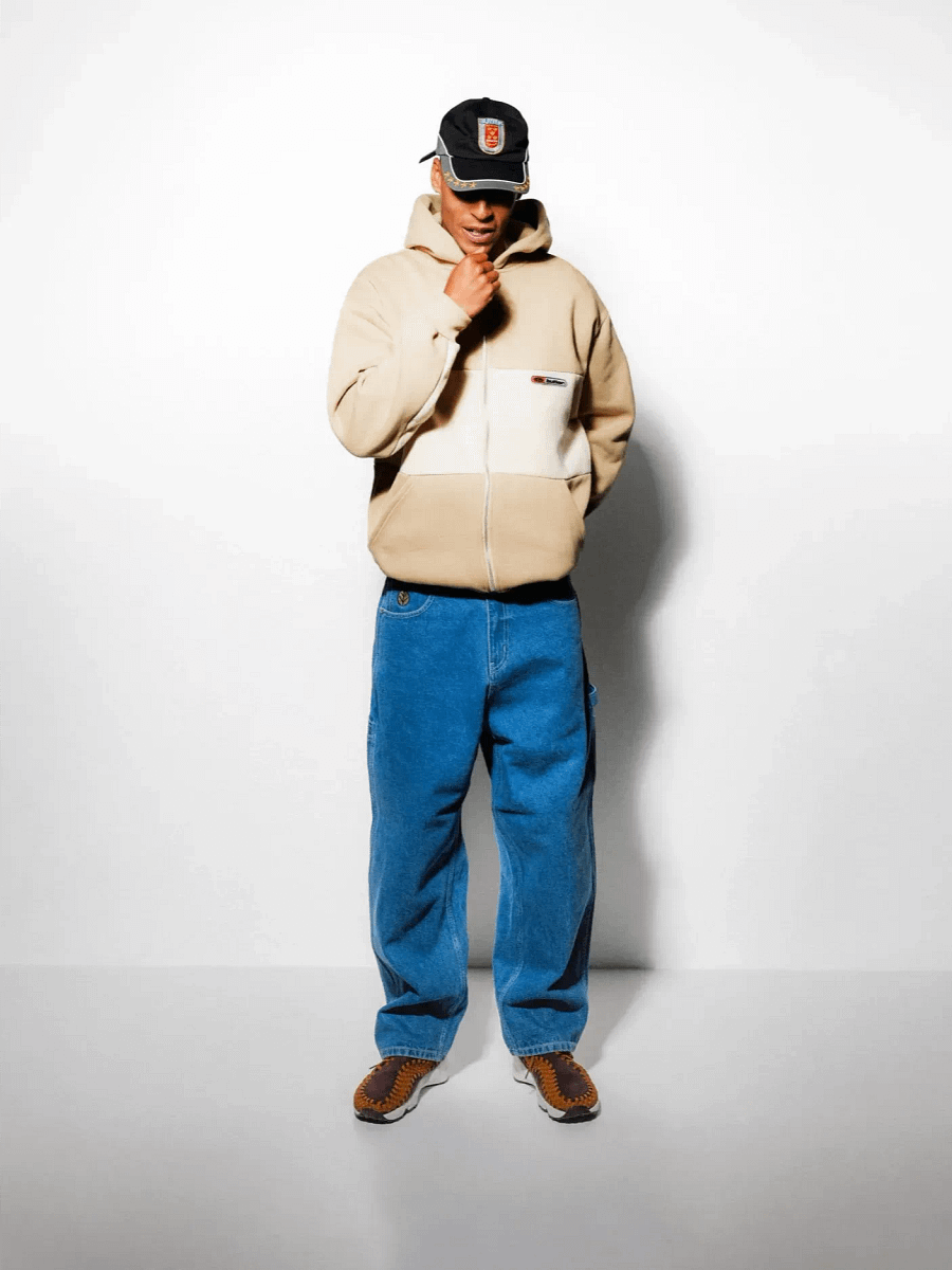 Panel Zip-Thru Hood, Tan product image (1)