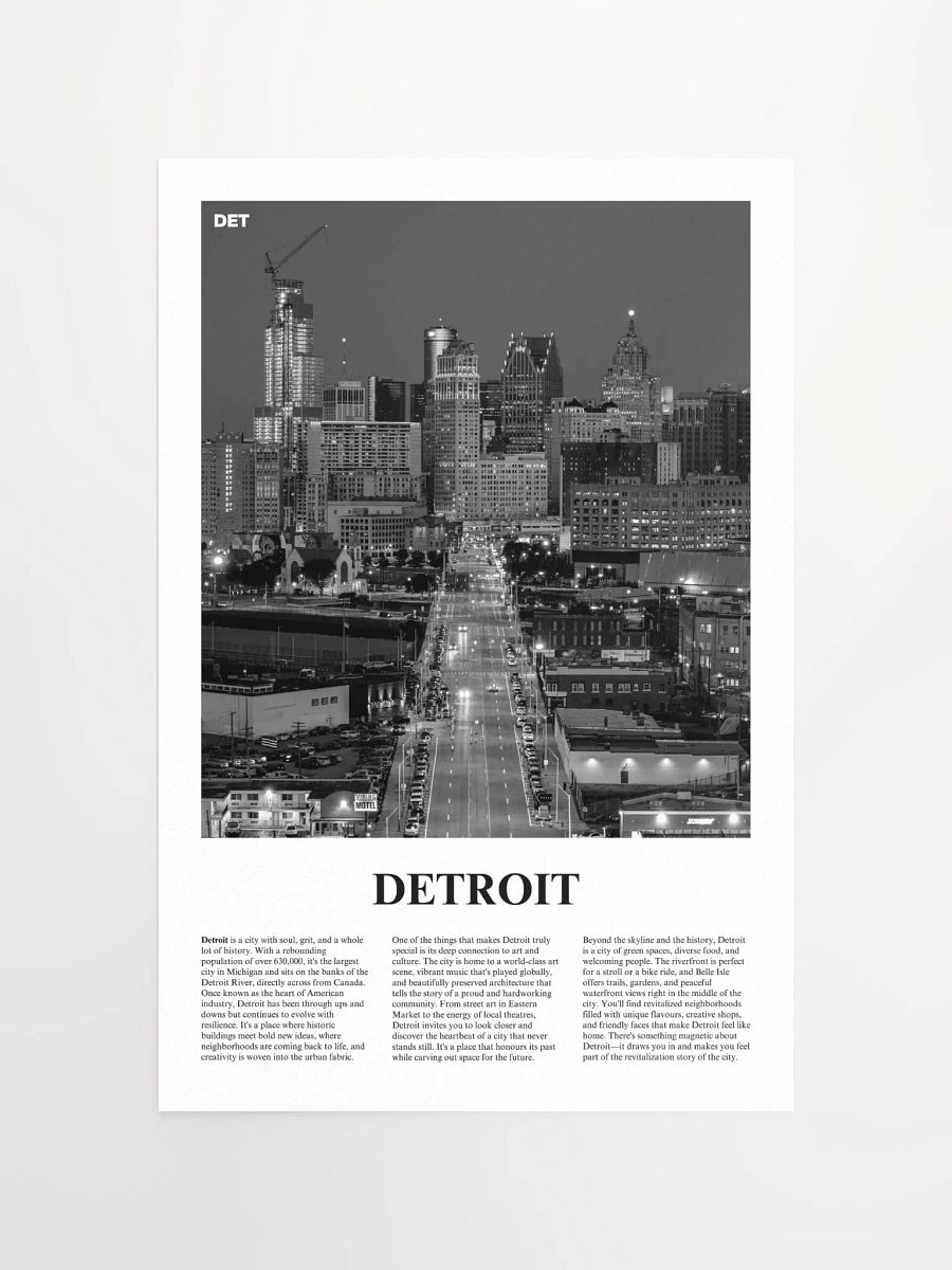Detroit 01 Newspaper Poster product image (11)