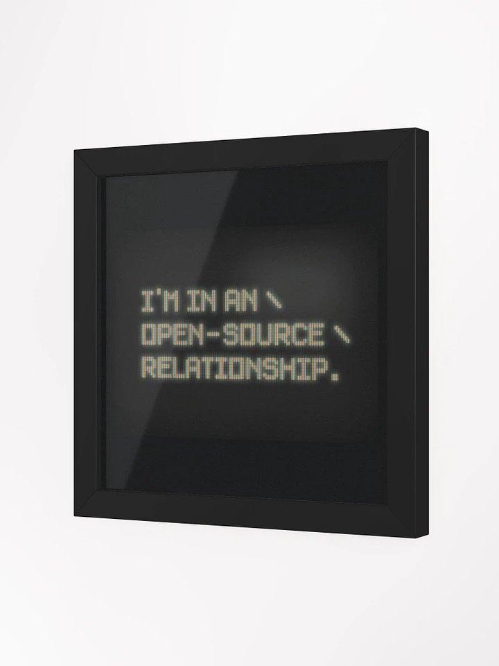 Open-Source Relationship - Framed Print product image (2)
