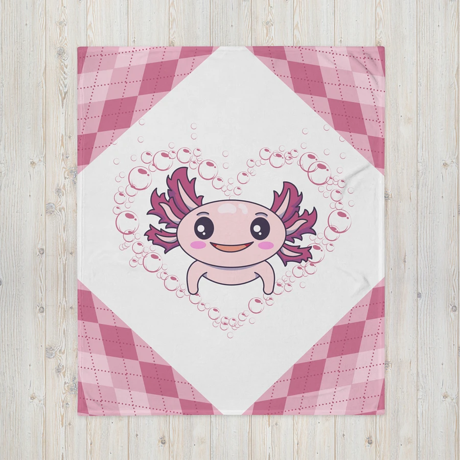 Pink And White Axolotl Blanket product image (5)