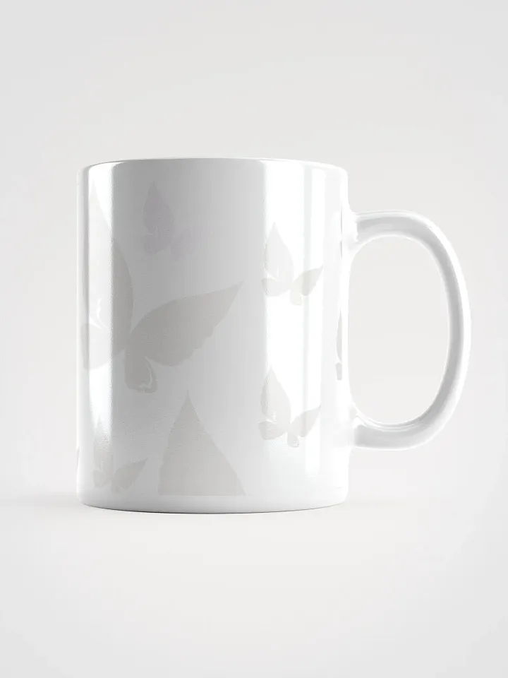 White Butterfly Glossy Mug product image (1)